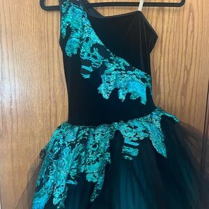 Adult One-Shoulder Sequin Ballet Costume